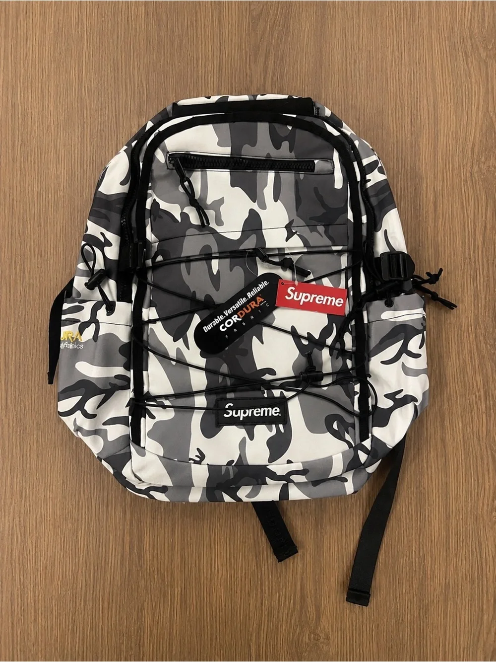 Supreme Black White Camo Backpack